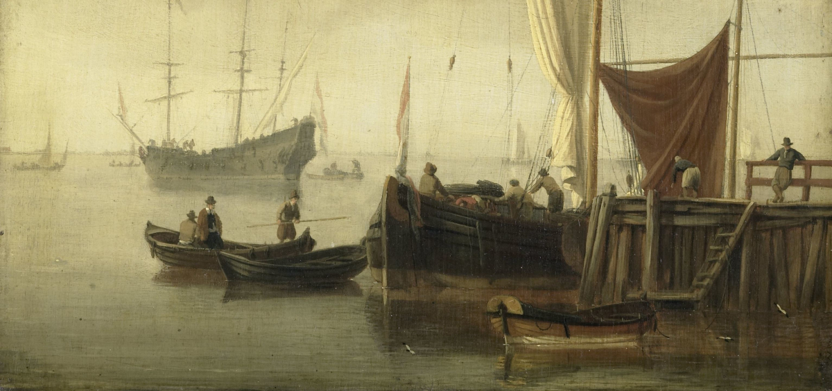 Laivanlastausta 1600-luvun satamassa