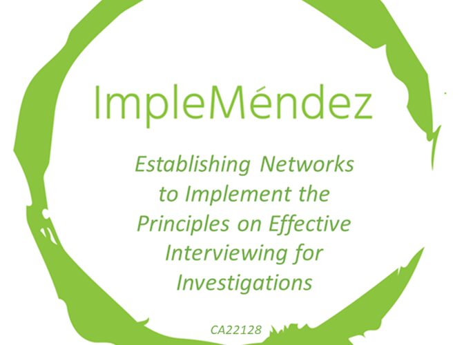 Esittelykuva ryhmästä ImpleMendéz -Verkostojen luominen tehokkaan kuulustelun periaatteiden käyttöönottamiseksi